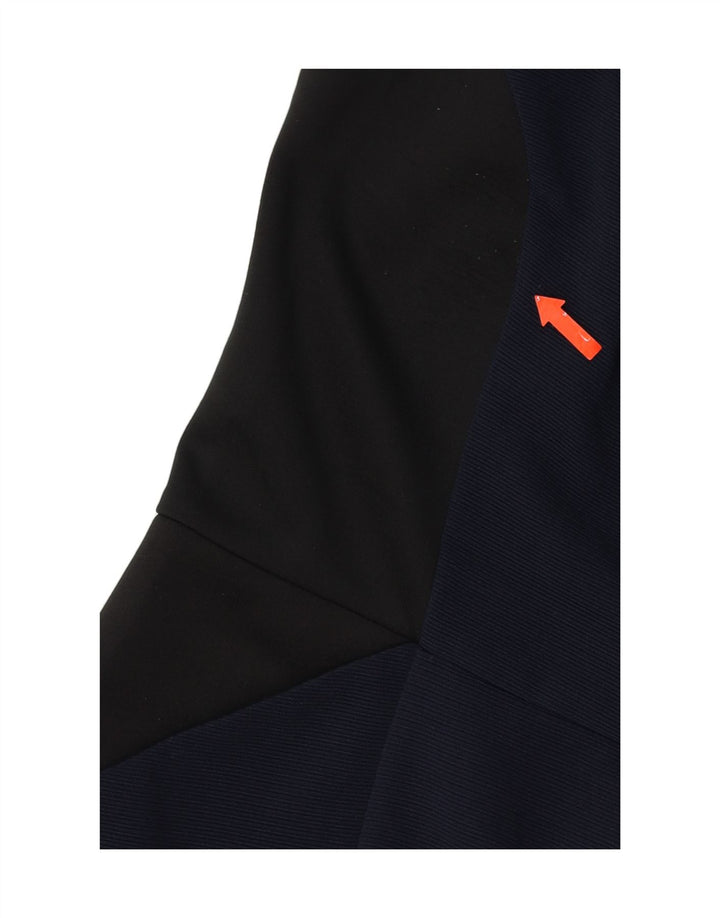 MOSSIMO Womens Sleeveless A-Line Dress UK 12 Medium Navy Blue Colourblock Vintage Mossimo and Second-Hand Mossimo from Messina Hembry 