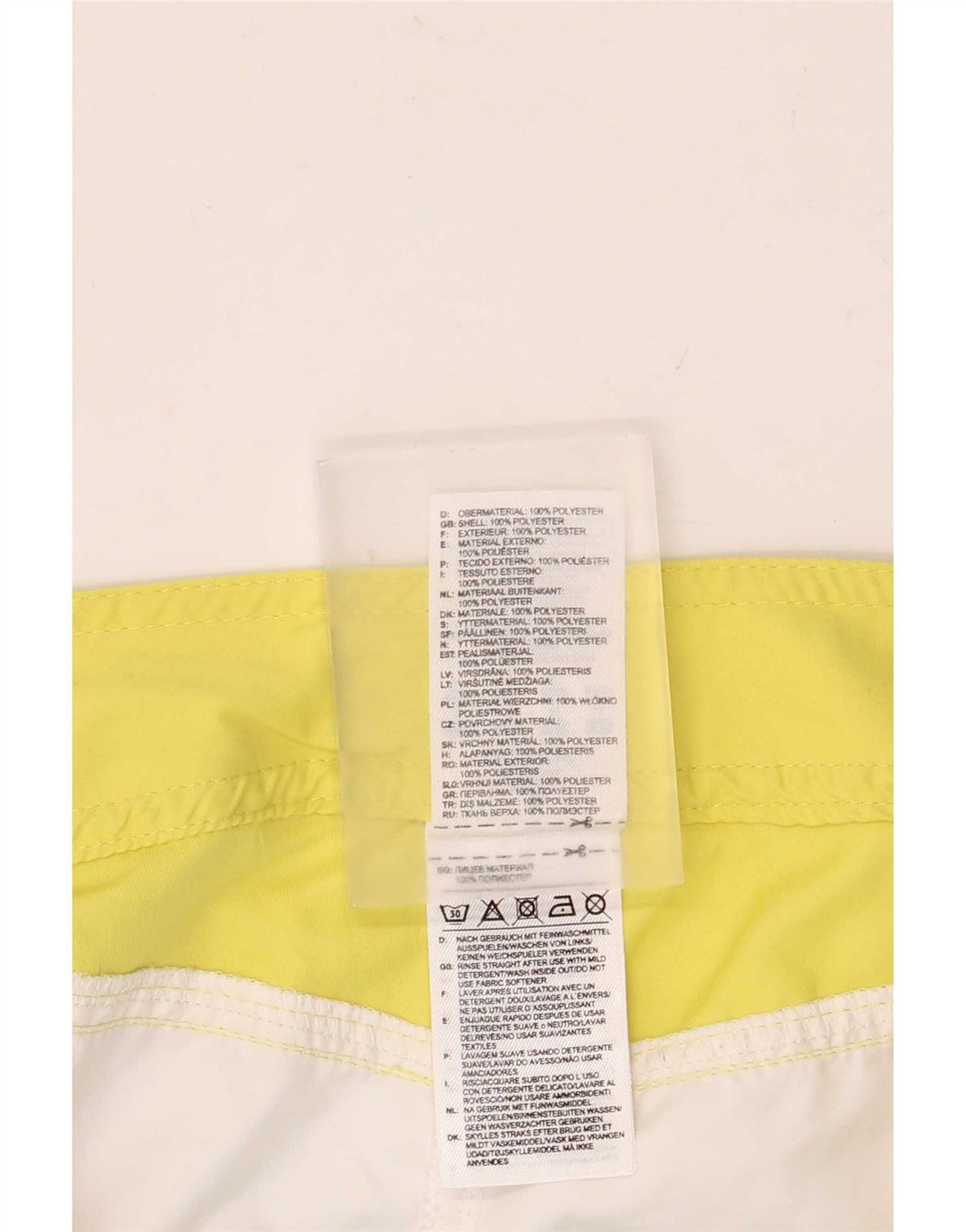 Adidas svømmeshorts til kvinder UK 12 Medium White Colourblock Polyester