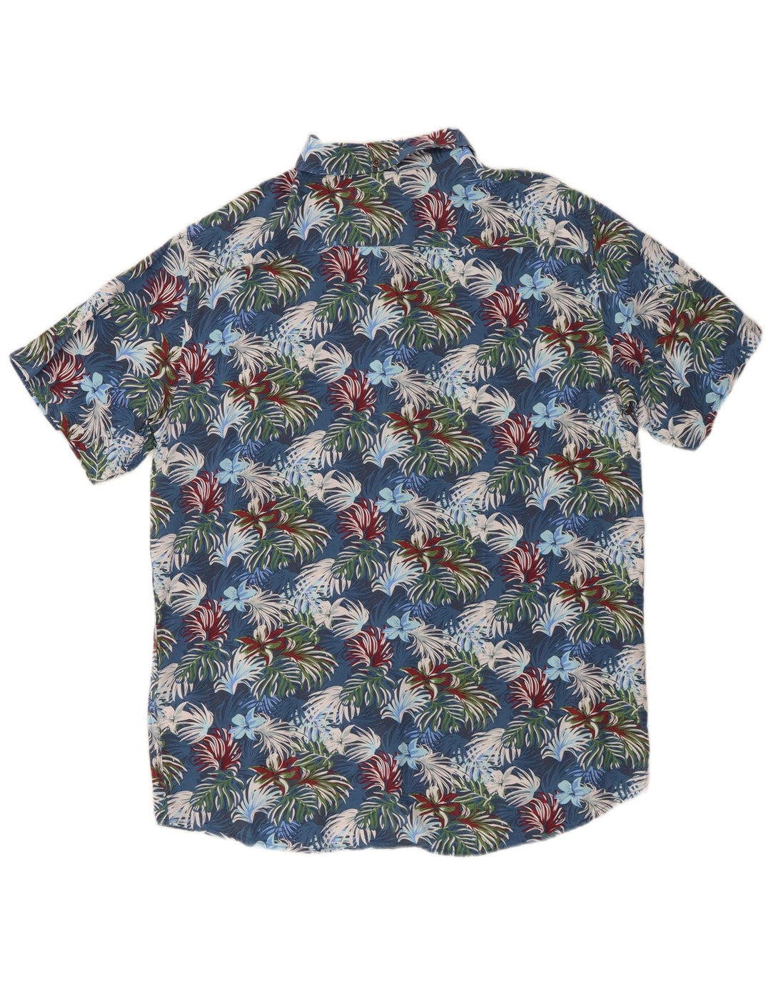 Mistral Kortærmet Herreskjorte IT 48 Medium Blue Floral Viscose