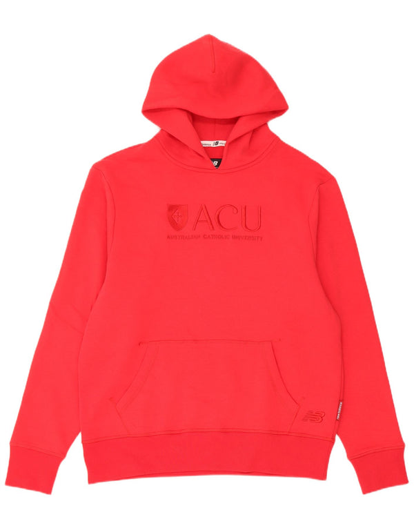 New Balance Herre Australian Catholic University Hoodie Jumper Medium Rød