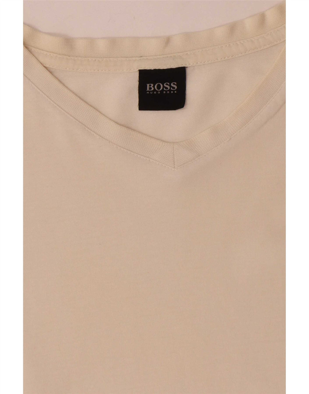 Hugo Boss Herre T-Shirt Top XL Hvid Bomuld