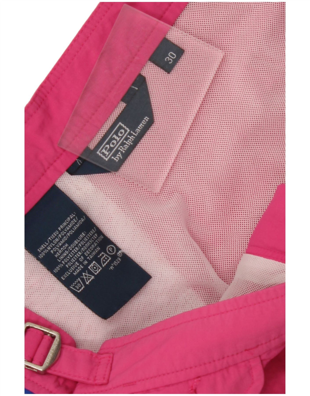 POLO RALPH LAUREN Svømmeshorts til kvinder UK 14 Medium Pink Colourblock