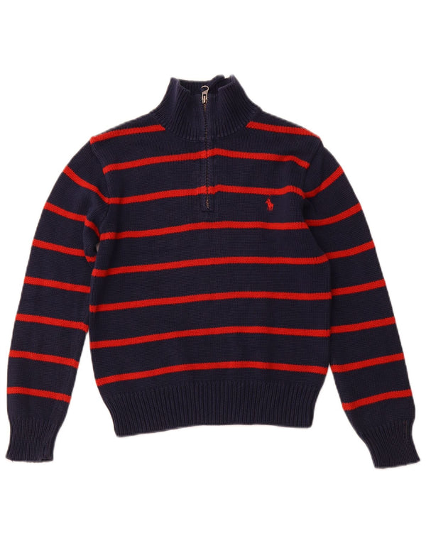 POLO RALPH LAUREN Drenge sweater med lynlåshals 7-8 år Lille marineblå