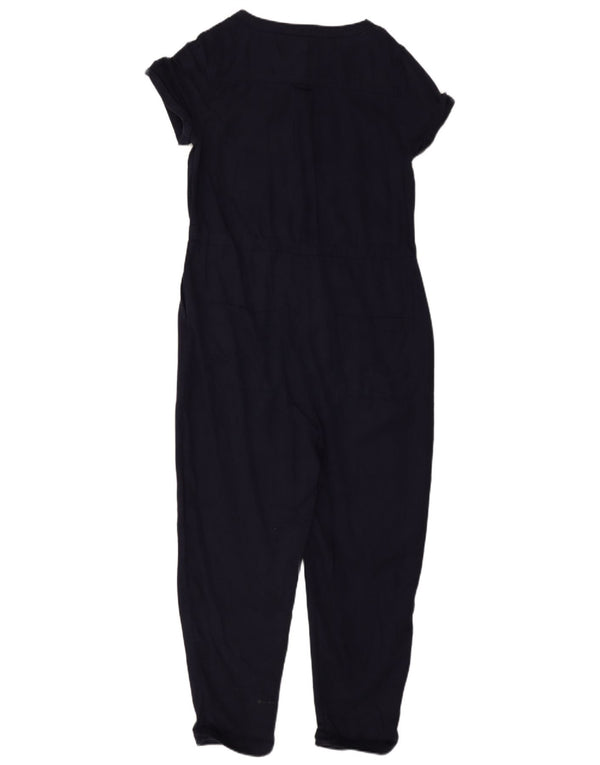 Fat Face Dame Jumpsuit UK 8 Small Navy Blue Lyocell