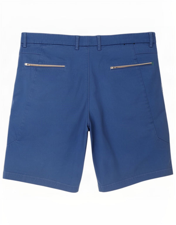 Hugo Boss Mens Slim Fit Chino Shorts IT 50 Large W34 Blue Cotton