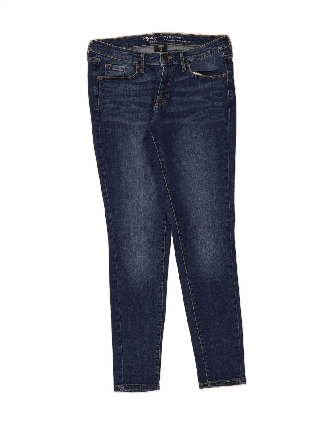 MOSSIMO Womens Mid Rise Skinny Jeans US 6 Medium W28 L29 Blue Cotton Vintage Mossimo and Second-Hand Mossimo from Messina Hembry 