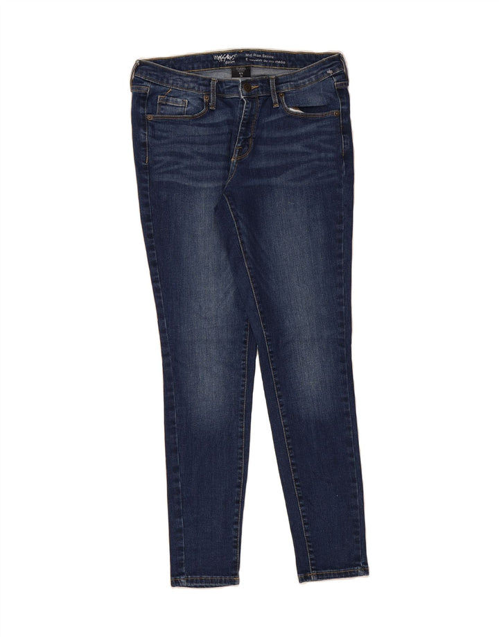 MOSSIMO Womens Mid Rise Skinny Jeans US 6 Medium W28 L29 Blue Cotton Vintage Mossimo and Second-Hand Mossimo from Messina Hembry 
