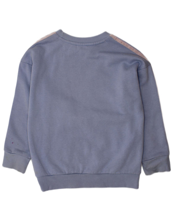 Adidas Girls Graphic Sweatshirt Jumper 6-7 år Blå Bomuld