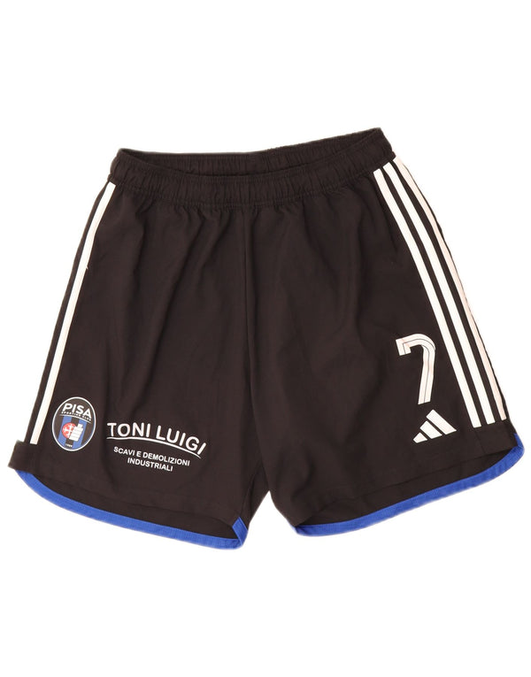 Adidas Herre Aeroready Graphic Sports Shorts Large Sort Polyester