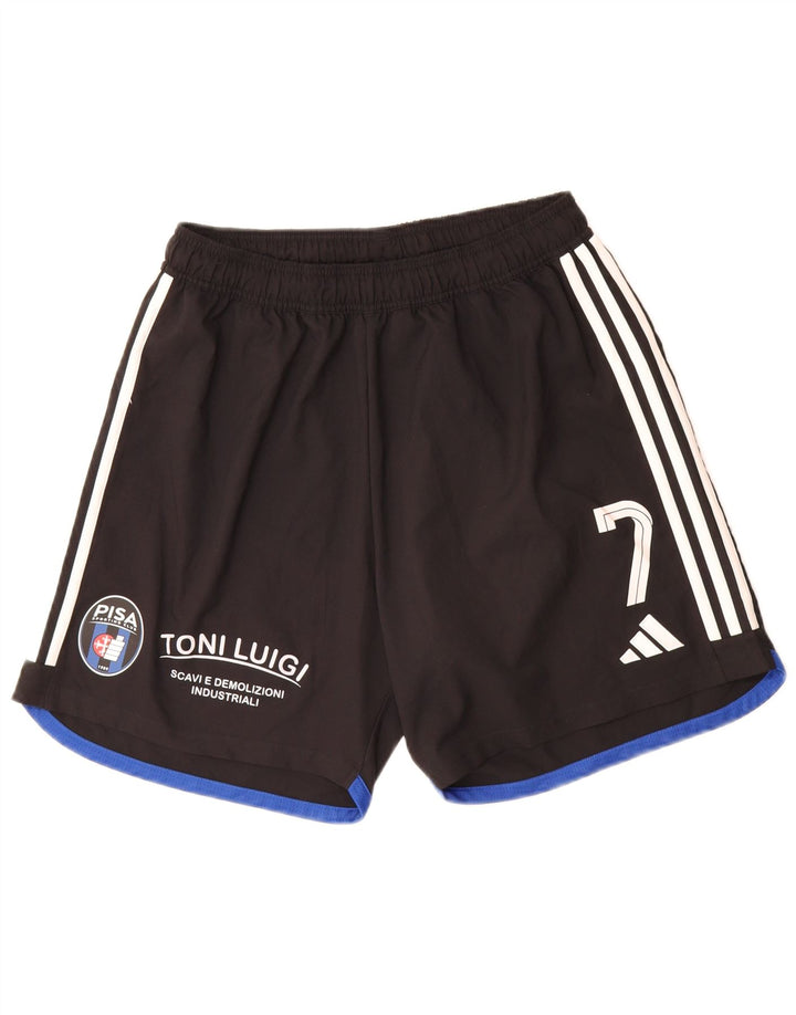 Adidas Herre Aeroready Graphic Sports Shorts Large Sort Polyester