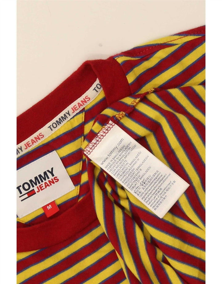Tommy Hilfiger Herre T-Shirt Top Medium Flerfarvet Stribet Bomuld