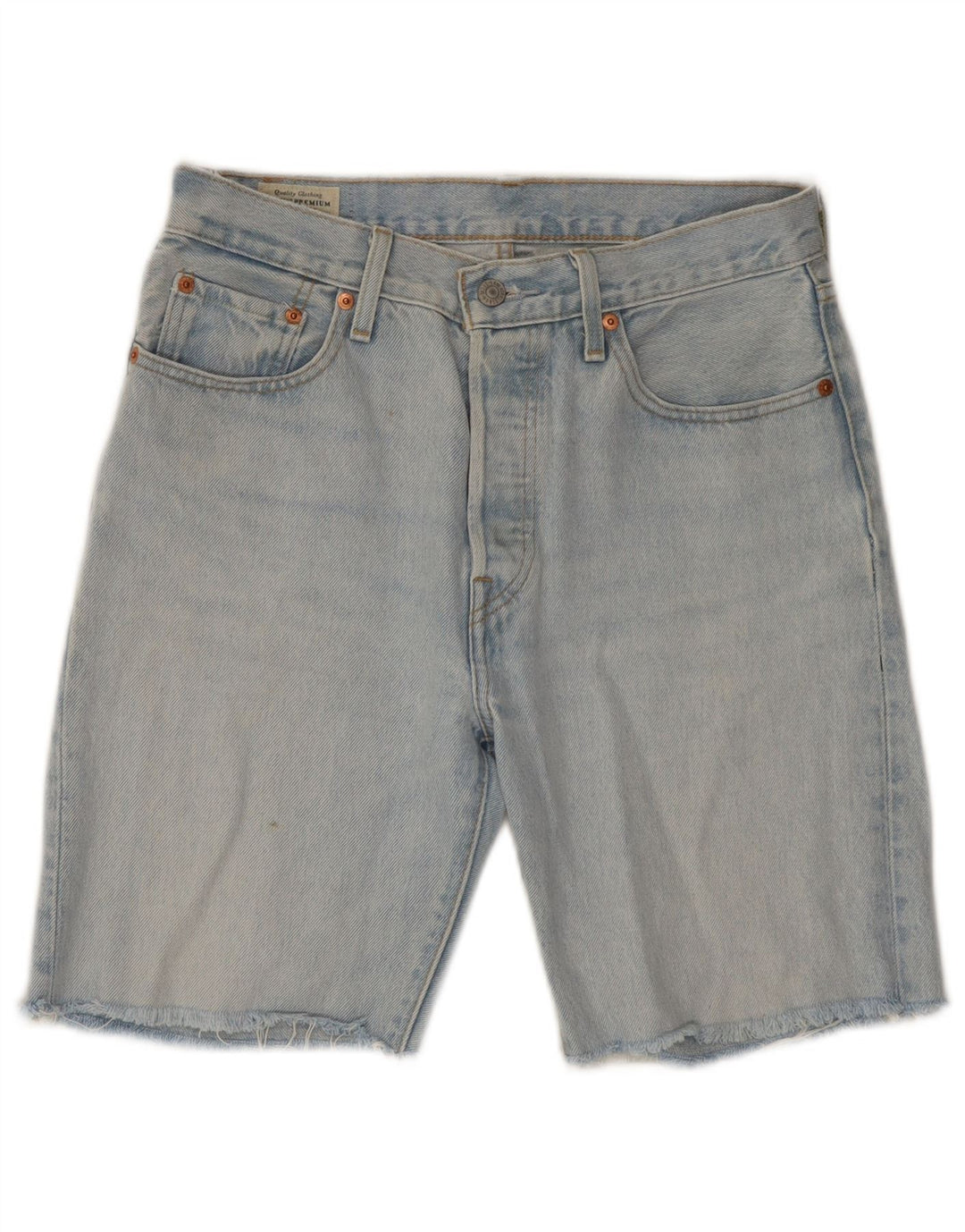 LEVI'S Herre 501 denimshorts W28 Medium Blue Bomuld
