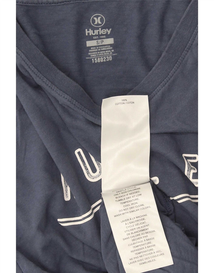 Hurley Herre grafisk T-shirt top lille marineblå bomuld