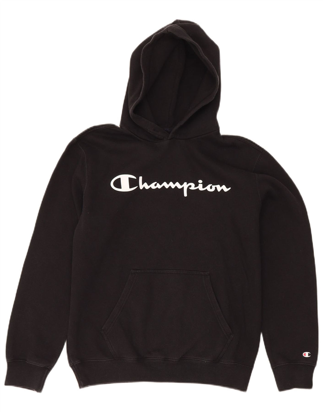 Champion Herre grafisk hættetrøje Jumper Medium Sort bomuld