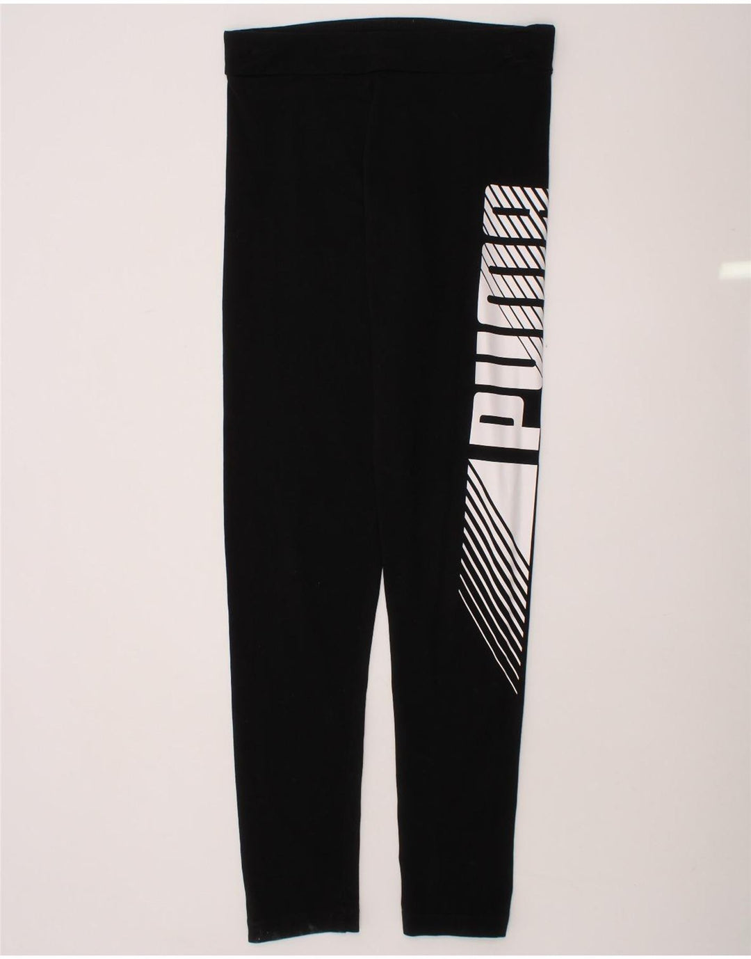 PUMA Girls Graphic Leggings 11-12 Years  Black