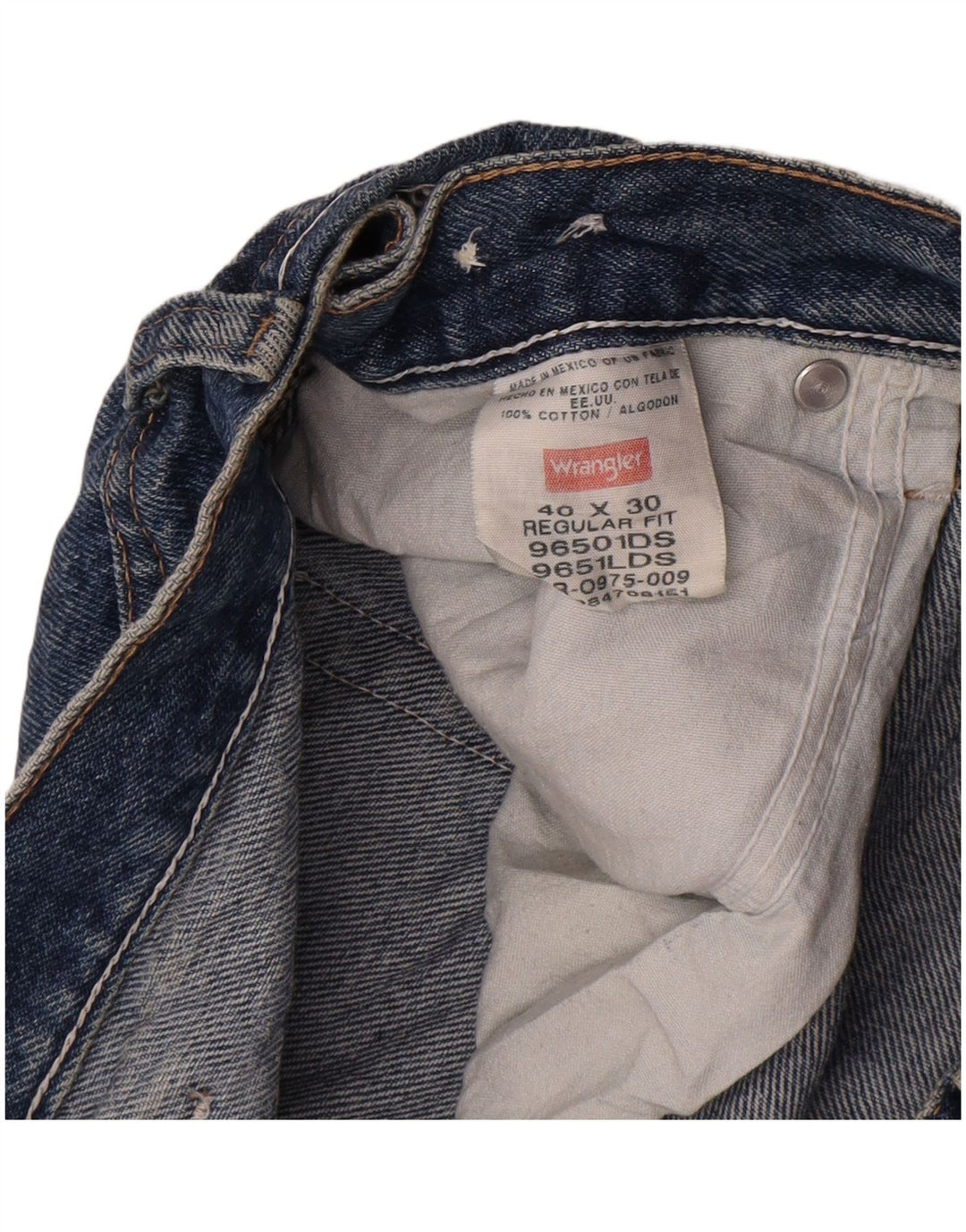 Wrangler Womens Regular Fit Denim Shorts W40 2XL Blue Cotton