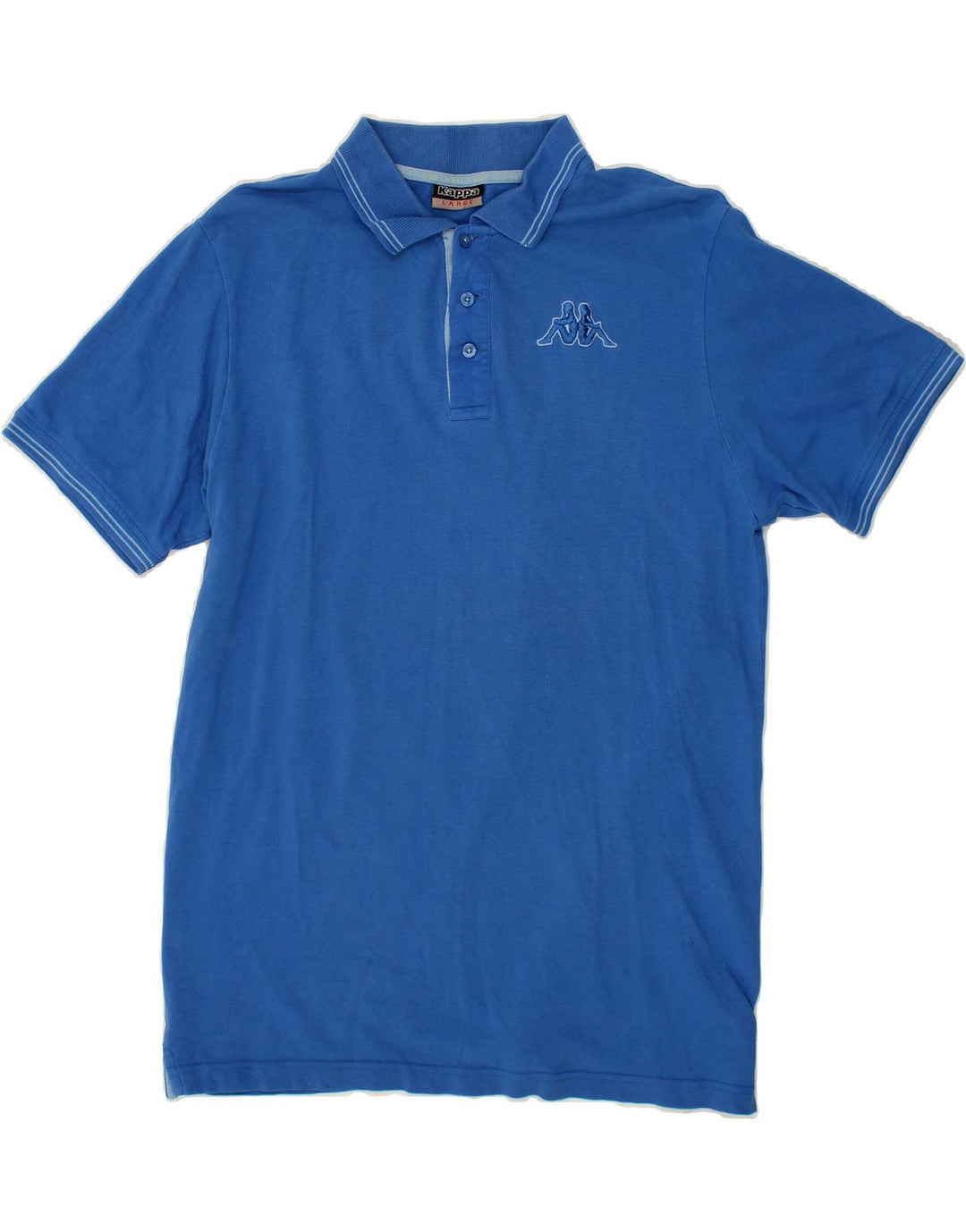 KAPPA Mens Polo Shirt Large Blue Cotton Vintage Kappa and Second-Hand Kappa from Messina Hembry 