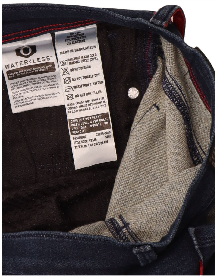 Levi's Slim Jeans til mænd W32 L31 Marineblå bomuld