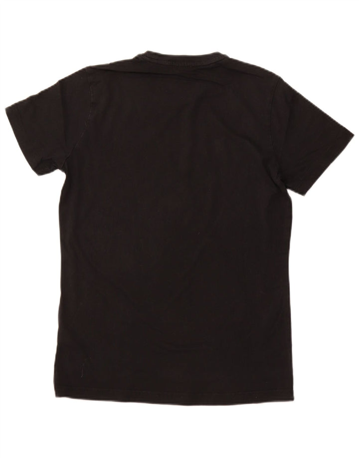 DIESEL Herre grafisk T-shirt Top Lille sort bomuld