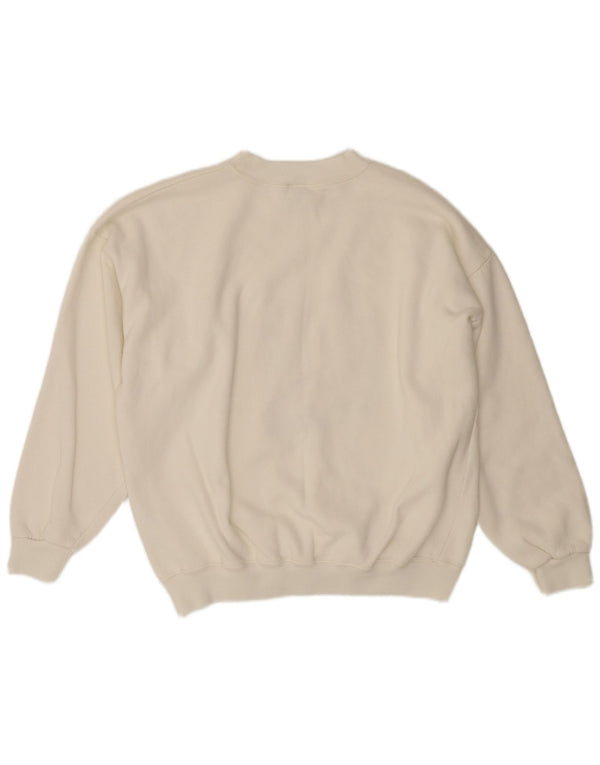 ACORN Dame sweater med rund hals DK 16 Stor hvid akryl