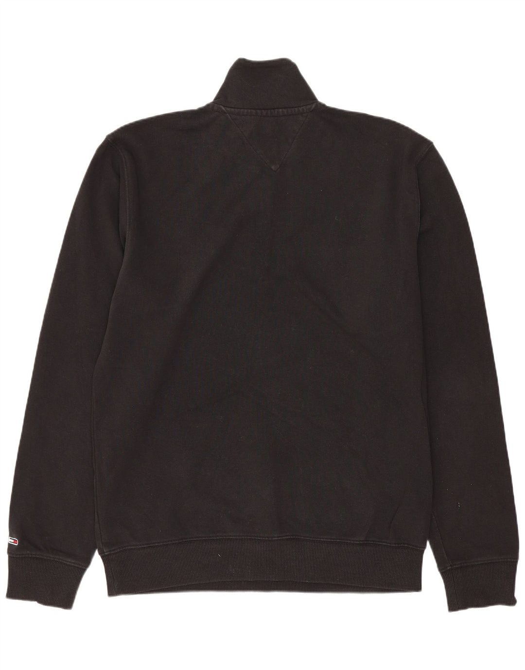 TOMMY HILFIGER Sweatshirt med lynlås til mænd mellem sort bomuld