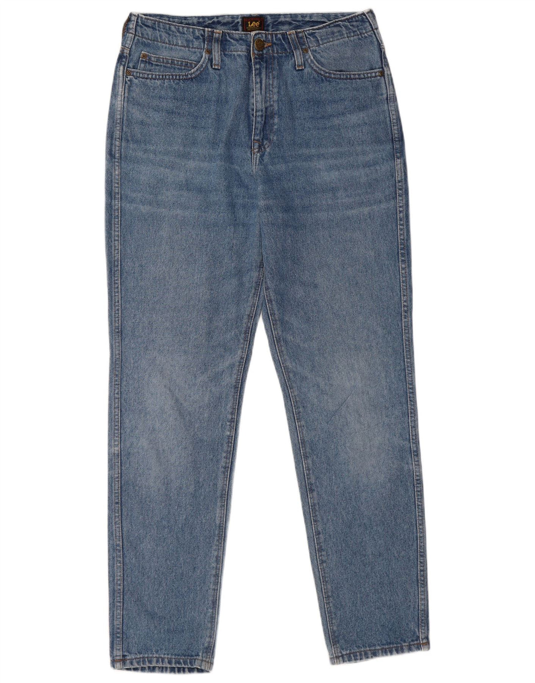 LEE Dame Mom Tapered Jeans W28 L31 Blå Bomuld