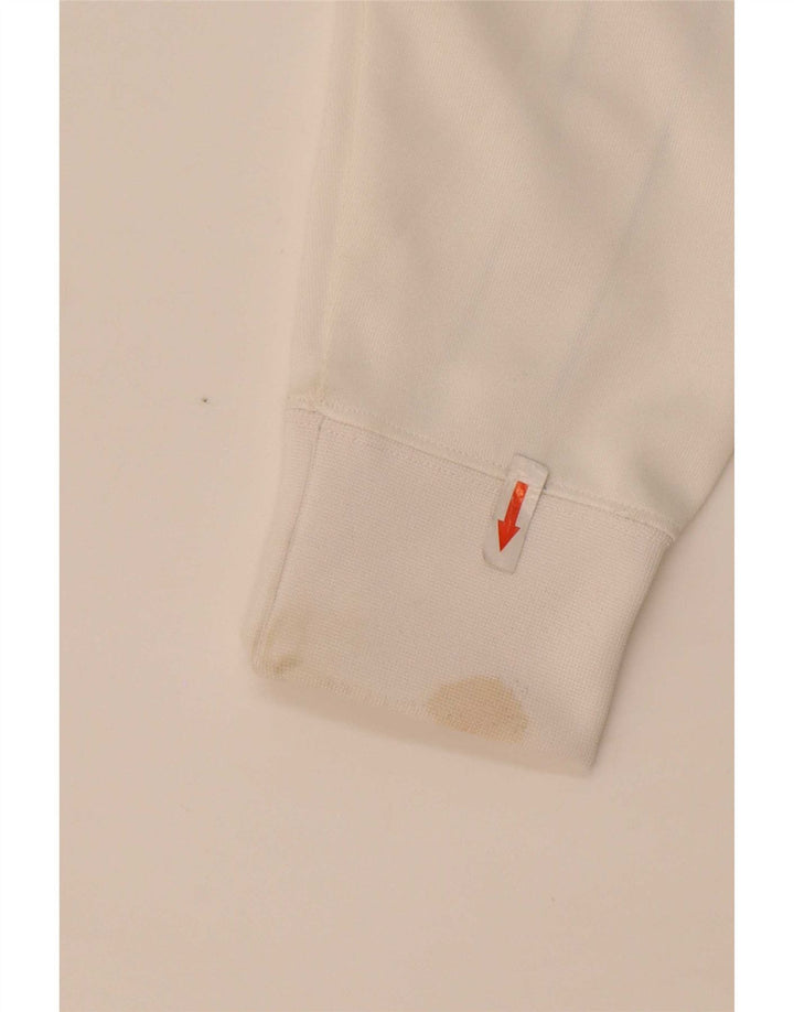 Nike Hættetrøje med lynlås til mænd Lille hvid Colourblock Polyester