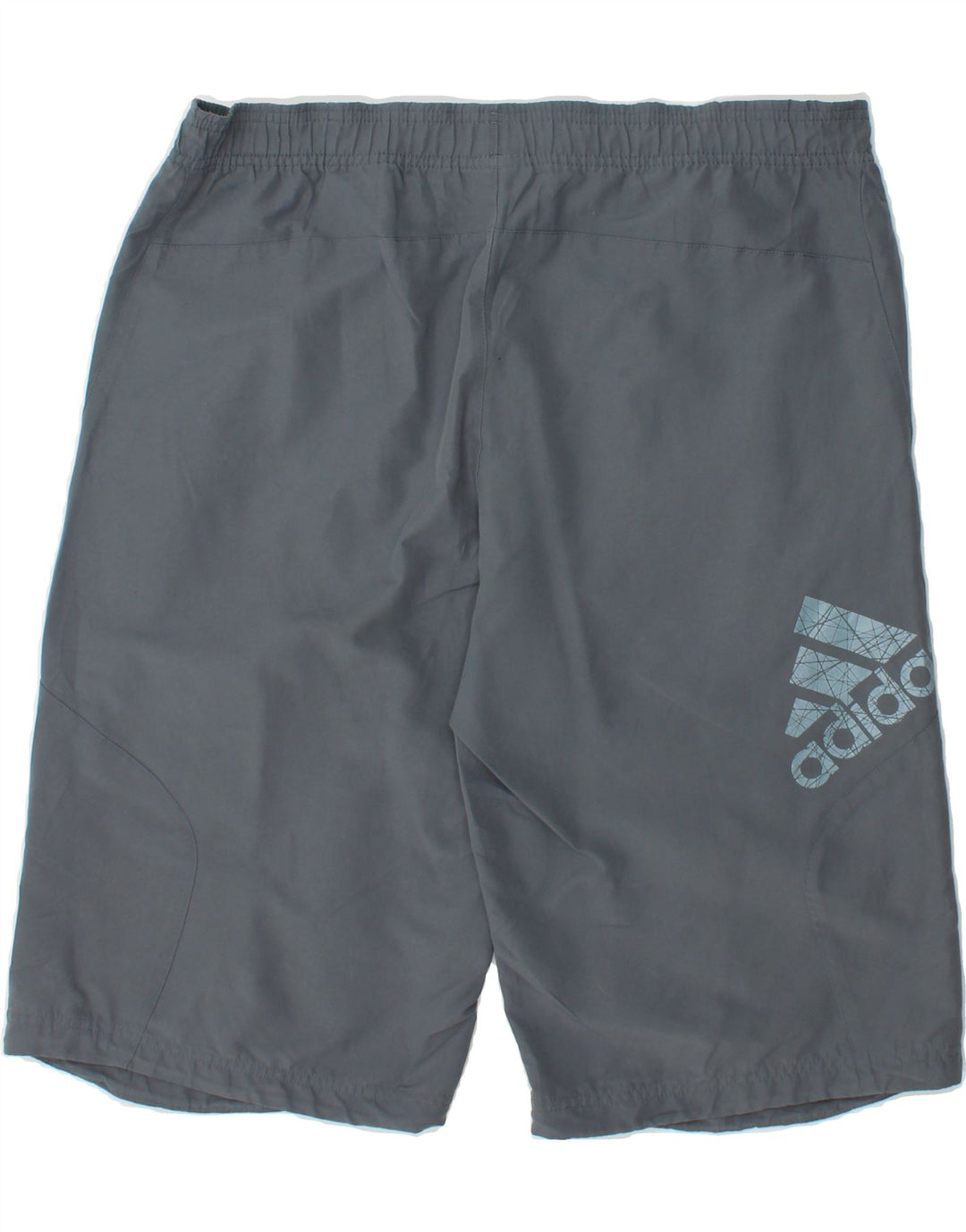 ADIDAS Mens Graphic Sport Shorts Medium  Grey Polyester Vintage Adidas and Second-Hand Adidas from Messina Hembry 