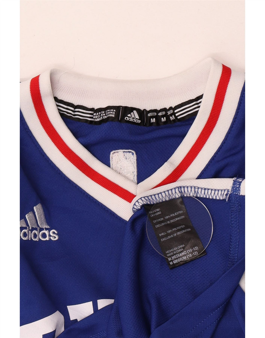 Adidas Drenge Grafisk Vest Top 11-12 år Medium Blue Colourblock Polyester