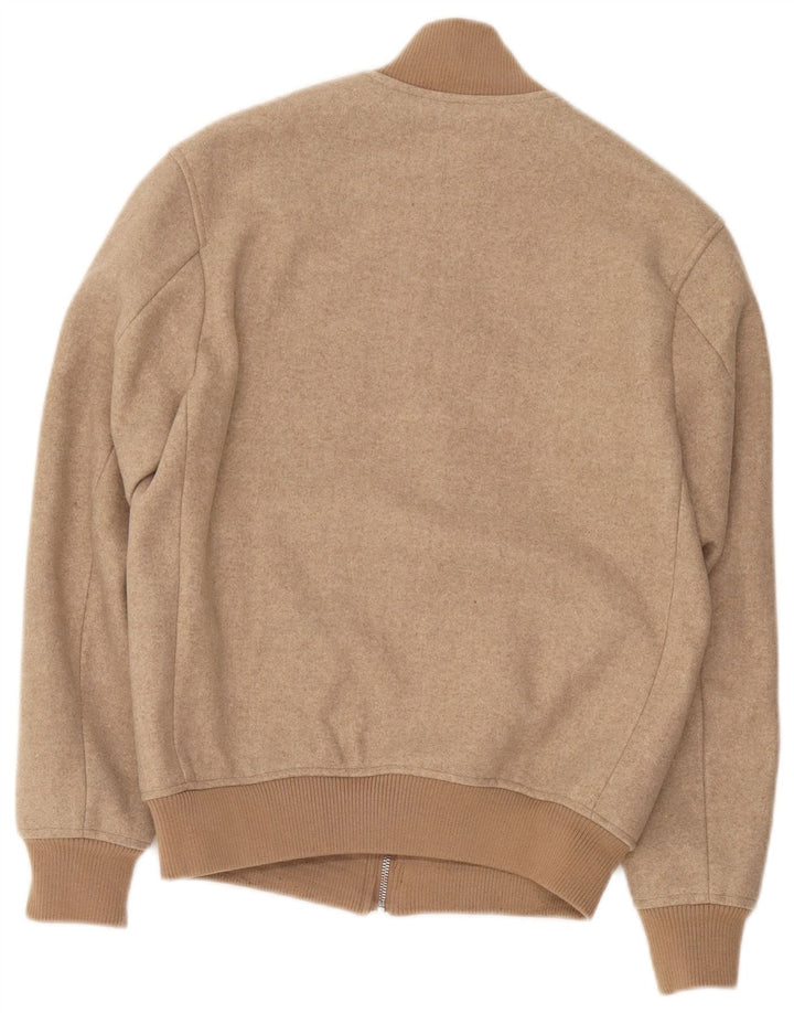 Zara Herre Bomber Jacket UK 36 Small Beige