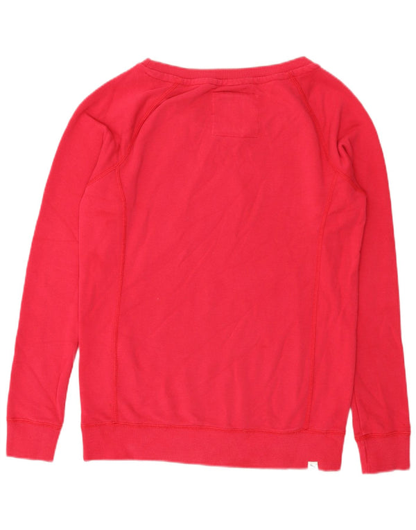 Puma Graphic Sweatshirt Jumper UK 12 Medium Pink Bomuld