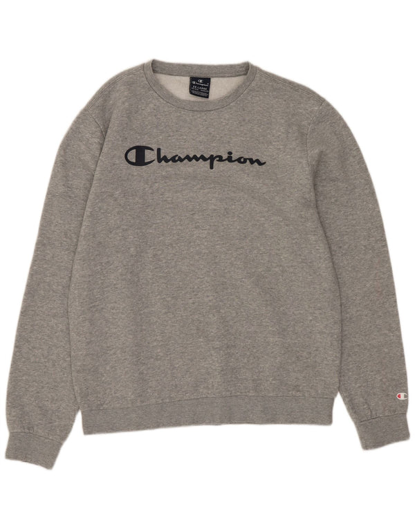 Champion Boys Grafisk Sweatshirt Jumper 15-16 år 2XL Grå