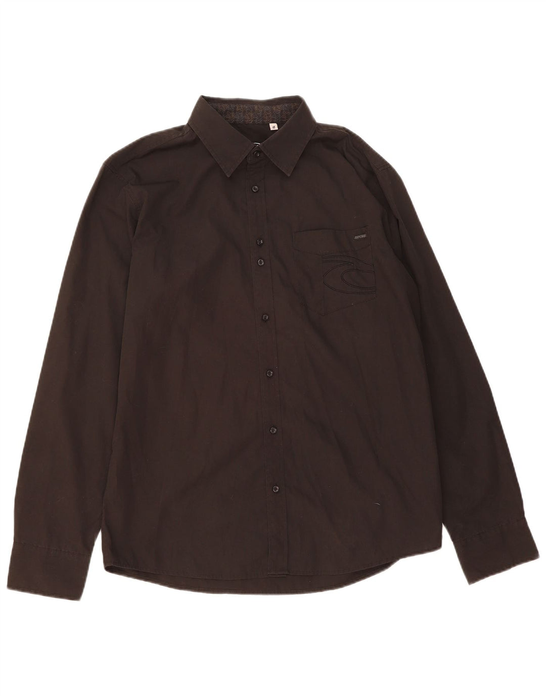 RIP CURL Mens Shirt Medium Black Polyester