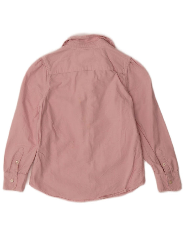 Ralph Lauren piger flæse foran skjorte 5-6 år Pink bomuld