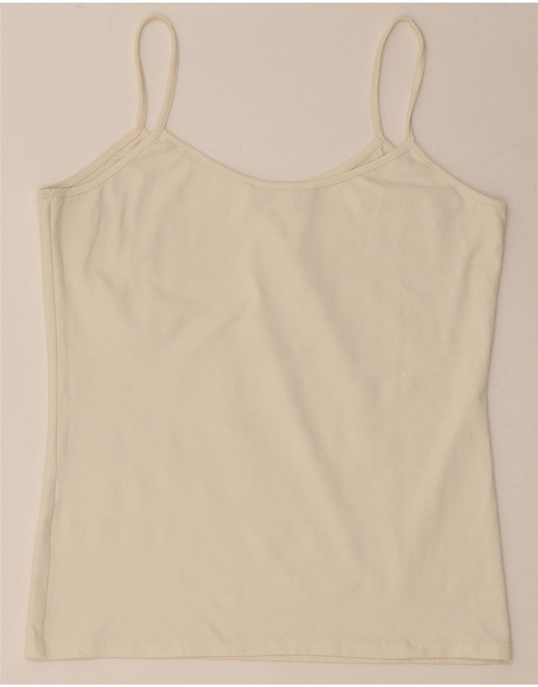 ZARA Womens Cami Top UK 14 Large Off White