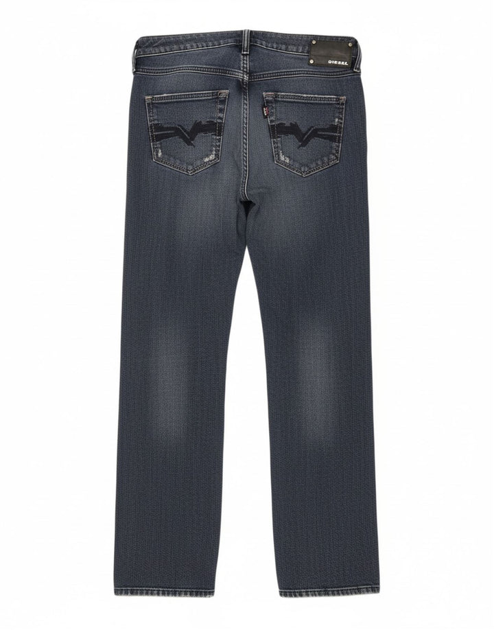 DIESEL Womens YBO Straight Jeans W28 L32 Blue Cotton
