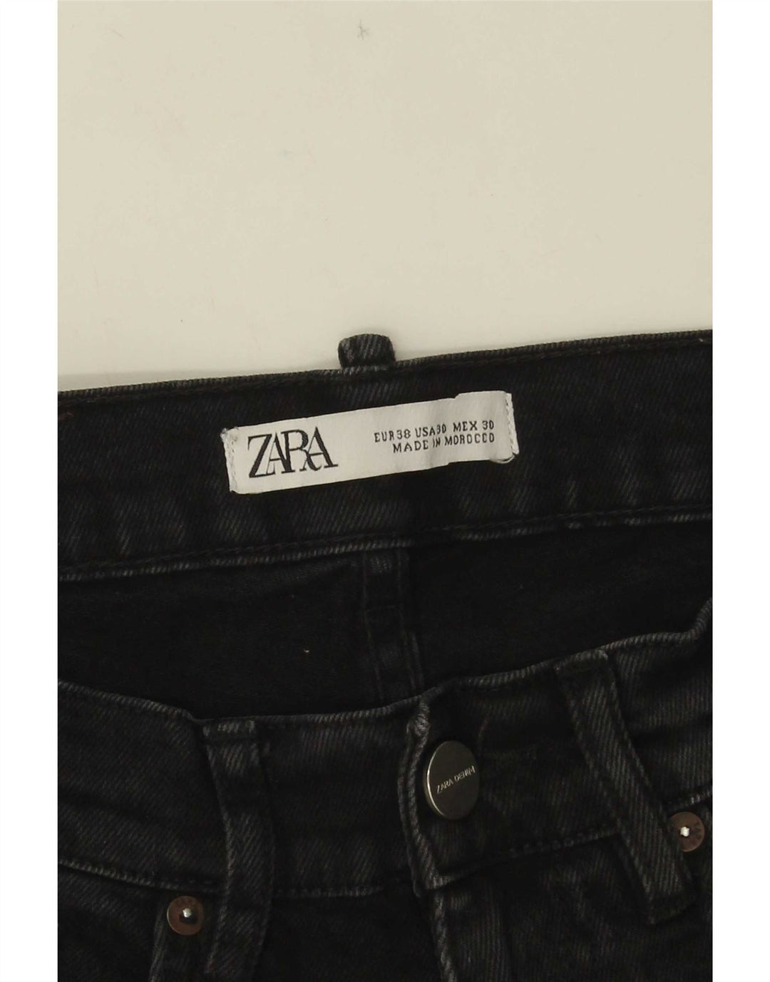 Zara Herre Slim Jeans EU 38 Small W30 L31 Sort