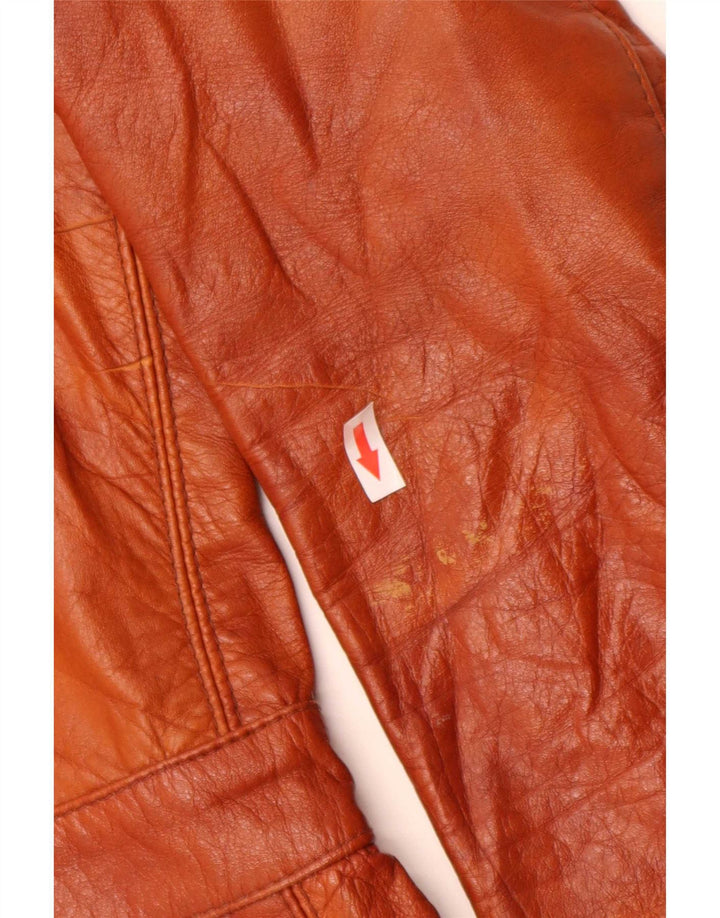 Vintage Herre UK 34 XS brunt læder