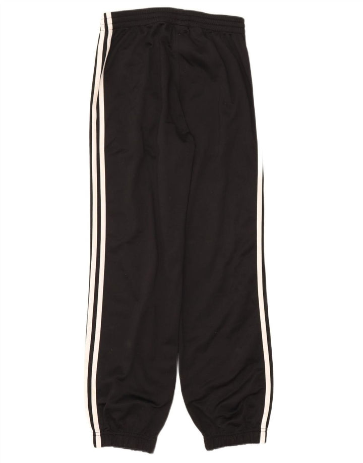 ADIDAS Boys Tracksuit Trousers Joggers 13-14 Years  Black Polyester