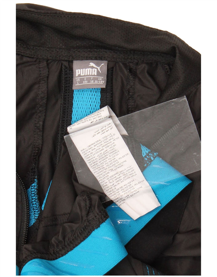 PUMA Træningsdragt topjakke til drenge 11-12 år Sort polyester