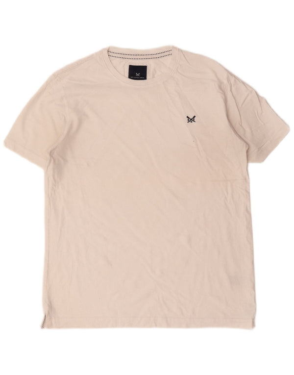 Crew Clothing Herre T-Shirt Top Medium Hvid Bomuld
