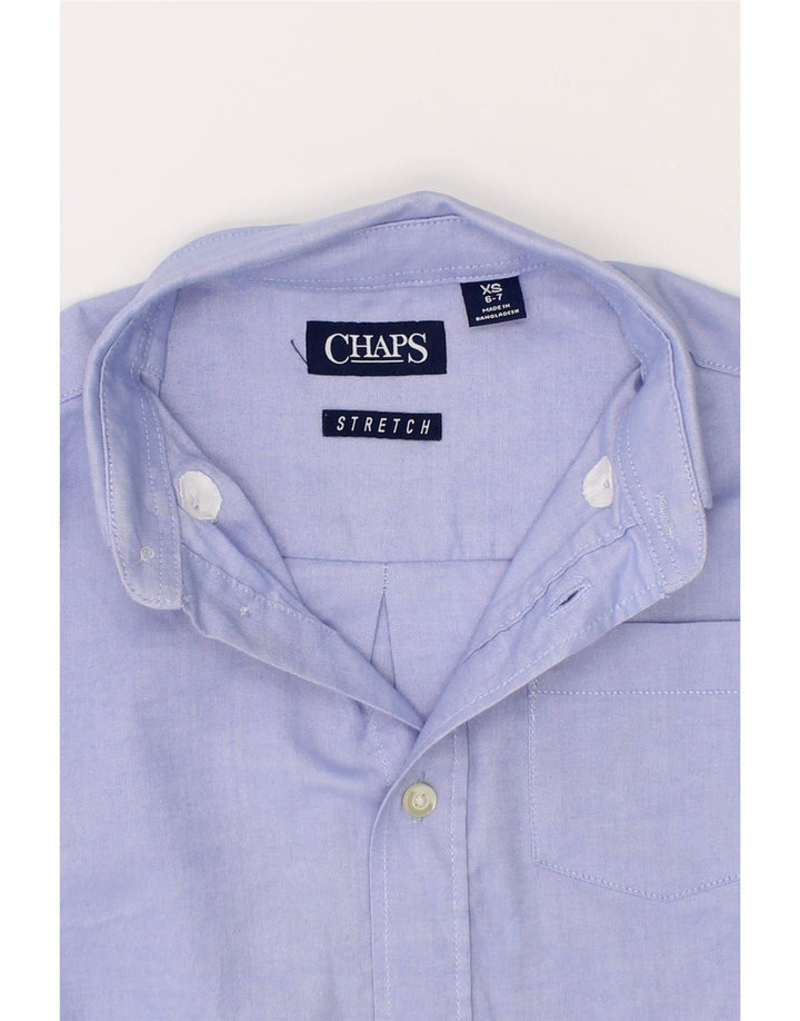 CHAPS Boys Shirt 6-7 Years XS Blue Cotton Vintage Chaps and Second-Hand Chaps from Messina Hembry 
