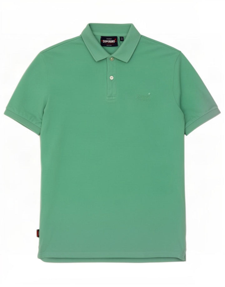 Superdry herre poloshirt mellemgrøn bomuld