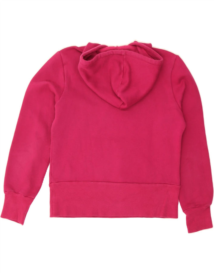 ADIDAS Womens Graphic Hoodie Jumper IT 46 Large Pink Polyester Vintage Adidas and Second-Hand Adidas from Messina Hembry 