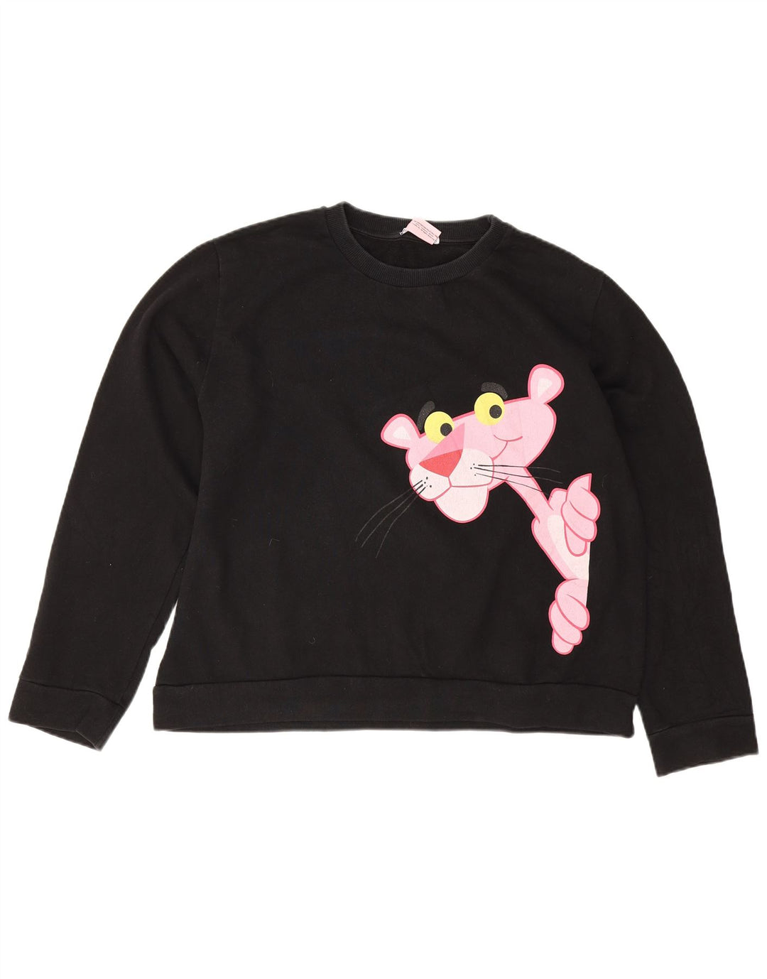Zara Dame Pink Panther Oversized Sweatshirt Jumper UK 14 Medium Sort