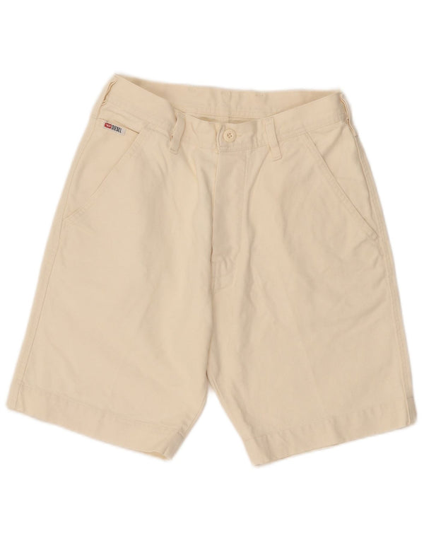 DIESEL Chino Shorts til mænd W29 Small Off White Bomuld