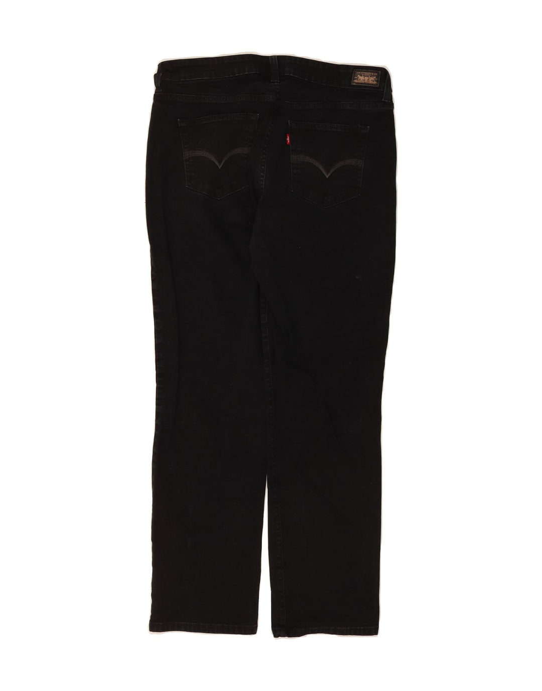 LEVI'S Womens Straight Jeans US 18 2XL W32 L30 Black Cotton Vintage Levi's and Second-Hand Levi's from Messina Hembry 
