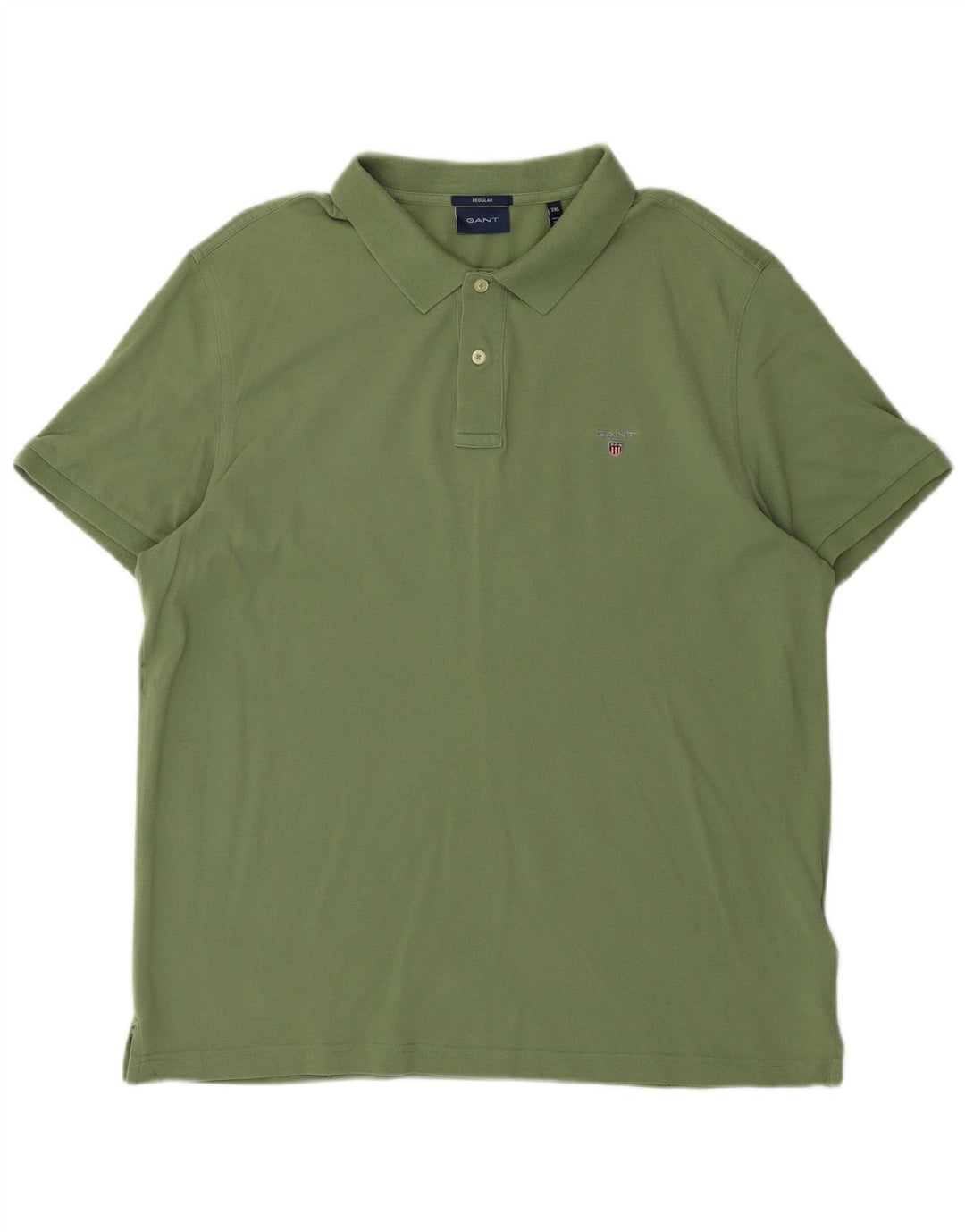 Gant Herre Regular Polo Shirt 2XL Khaki Bomuld