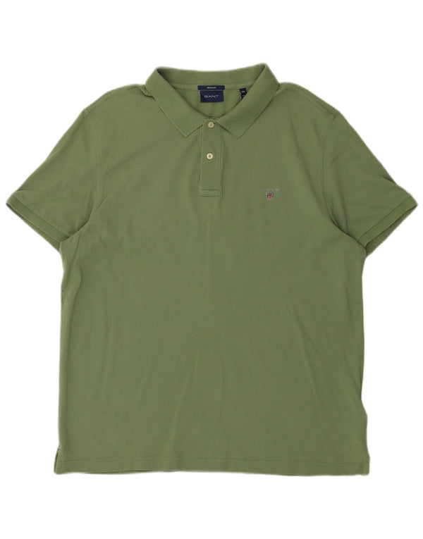 Gant Herre Regular Polo Shirt 2XL Khaki Bomuld