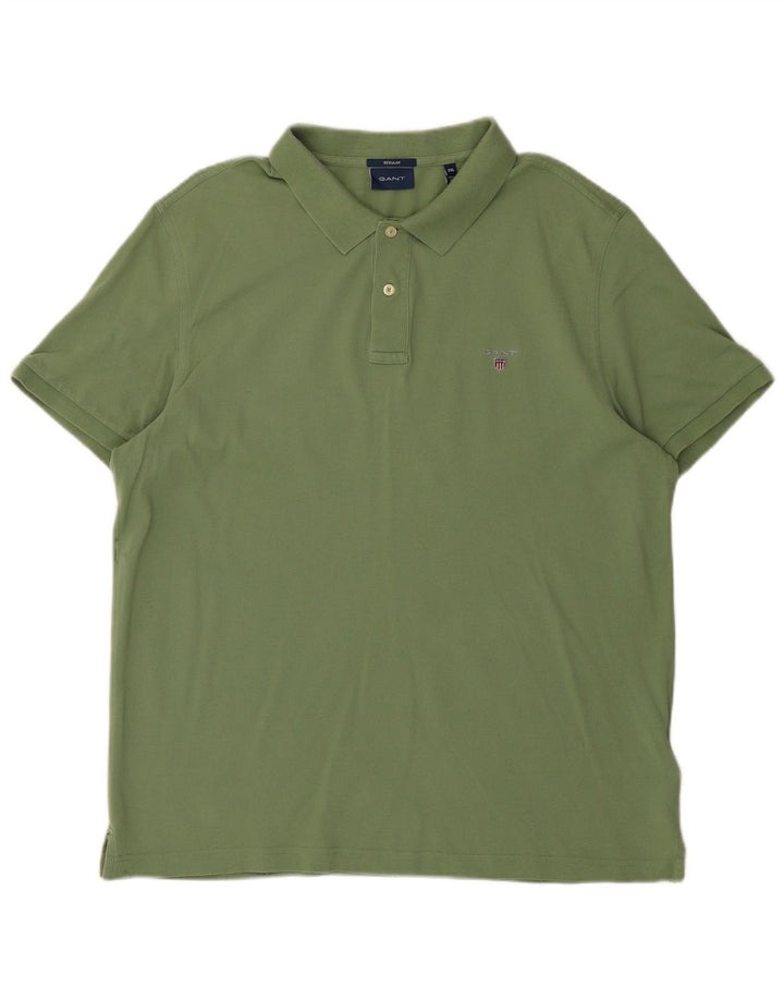 Gant Herre Regular Polo Shirt 2XL Khaki Bomuld